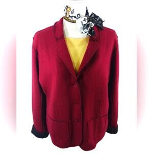 W69 GUC $365 Eileen Fisher Merino Wool Blazer